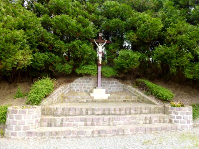 Bailleul-lès-Pernes (Pas-de-Calais, Fr) croix de chemin