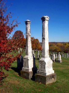 Bair (Catharina and John), Brush Creek Cemetery, 2015-10-26, 01