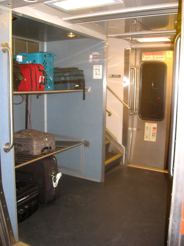 Baggage area of a California Car, October 2012