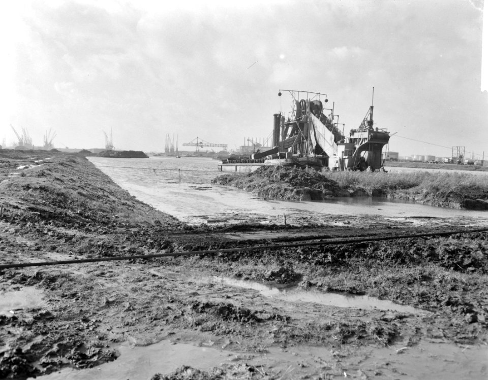 Baggerwerkzaamheden voor Coentunnel. Overzicht, Bestanddeelnr 913-0964