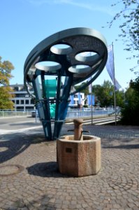 Bad Vilbel, Brunnen an der Rathausbrücke