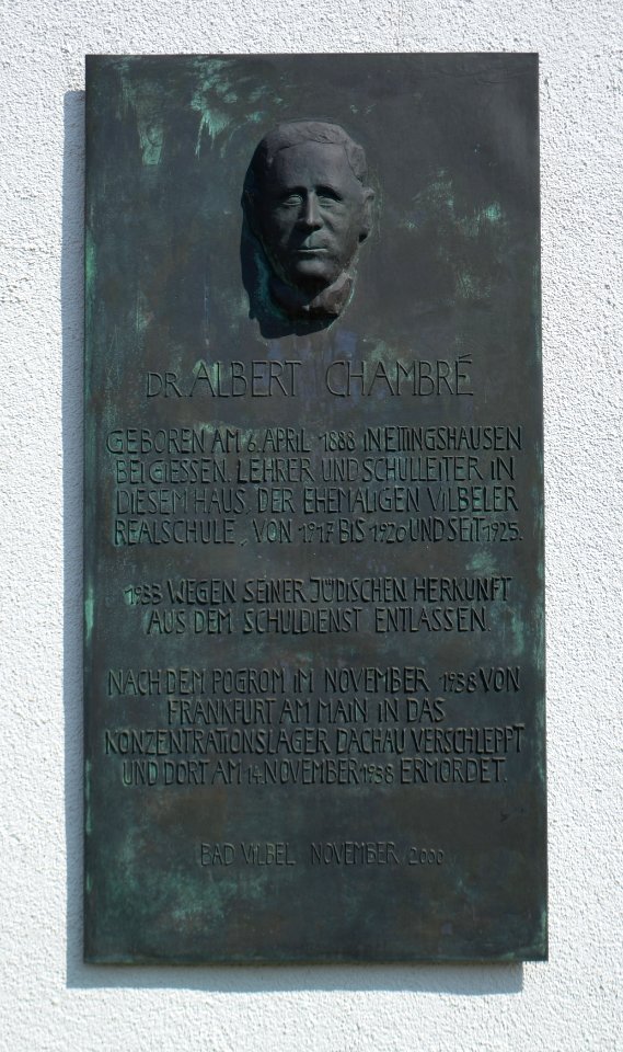 Bad Vilbel, Frankfurter Straße 85, Tafel Chambré