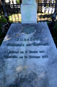 Baden, Helenenfriedhof, Grab Elisabeth Franziska Maria von Österreich (1)