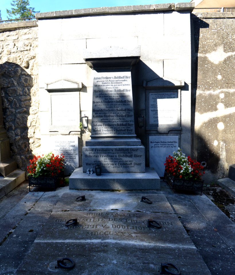 Baden, Helenenfriedhof, Grab Anton, Josef und Joseph von Doblhoff-Dier