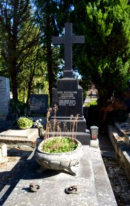 Baden, Helenenfriedhof, Grab Lizzi Holzschuh