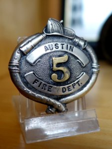 Badge - Austin Fire Museum - Austin, Texas - DSC09321