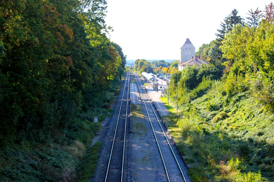 Bahnhofsgleise Friedberg (Bayern) 2016
