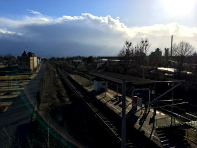 Bahnsteig Bahnhof Industriegelände Dresden 3