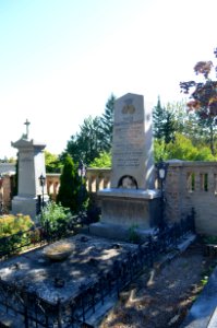 Baden, Helenenfriedhof, Grab Rudolf Ritter von Theuerkauf