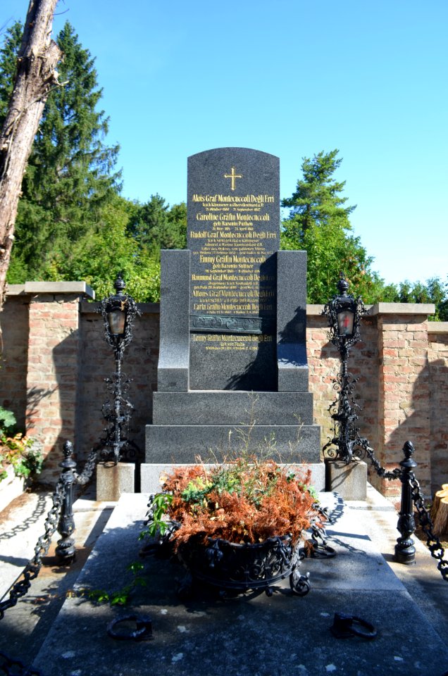 Baden, Helenenfriedhof, Grab Rudolf Montecuccoli