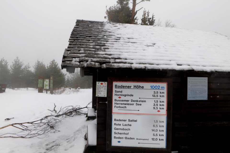 Badener-Höhe-Hütte with snow 2020-03-10 03