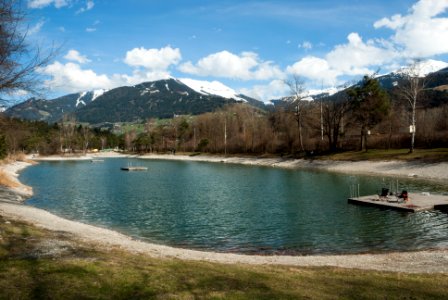 Badesee Weißlahn von Westen