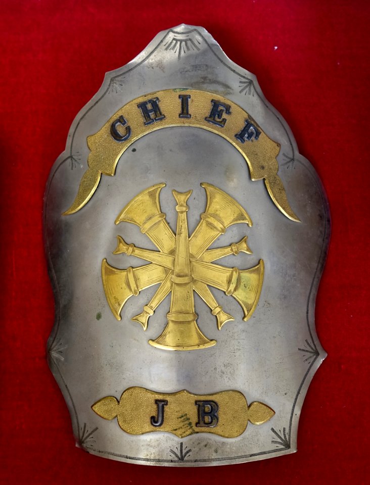 Badge (Chief JB) - Austin Fire Museum - Austin, Texas - DSC09330