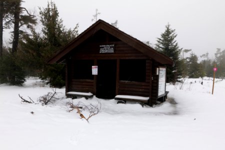 Badener-Höhe-Hütte with snow 2020-03-10 02