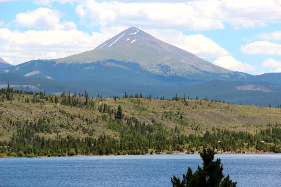 Bald Mountain, Summit County, Colorado viewed from Dillon Reservoir