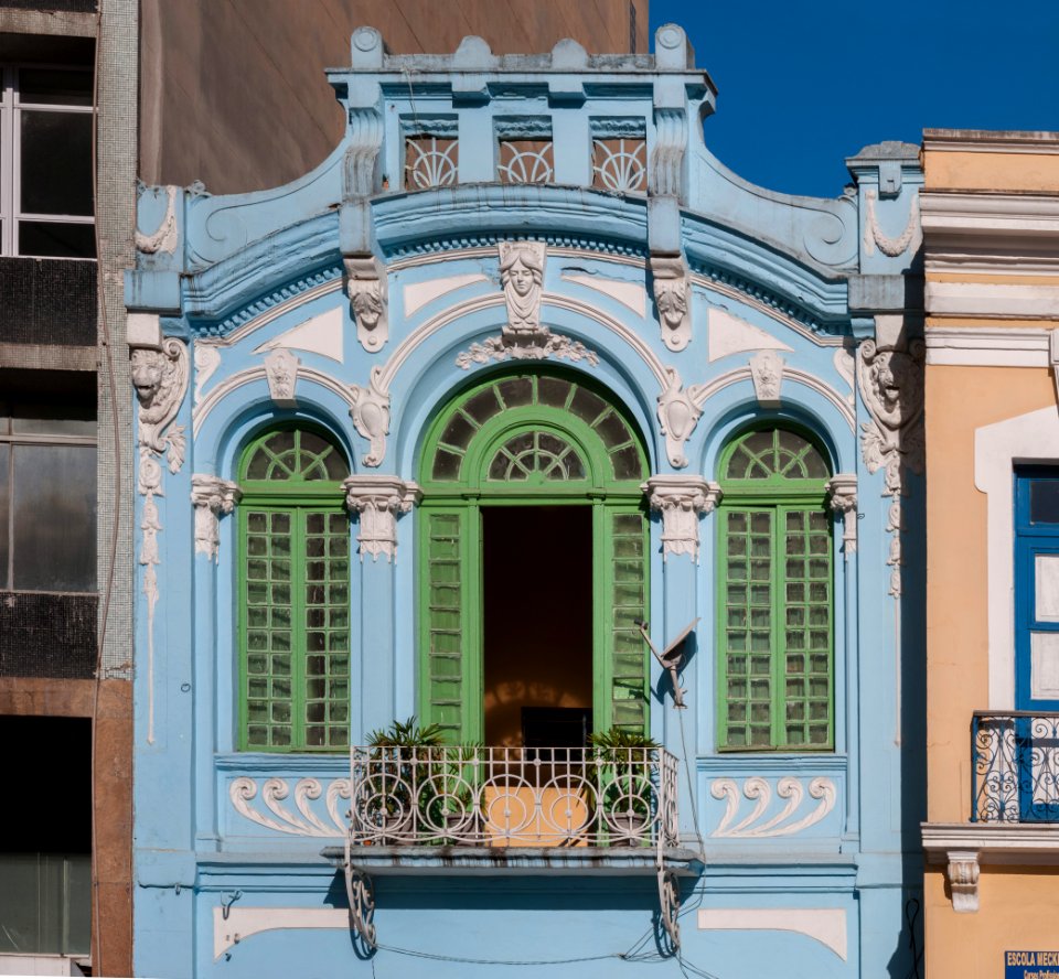 Balcón frente al monasterio de São Bento