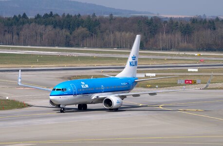 Jet passenger aircraft airport