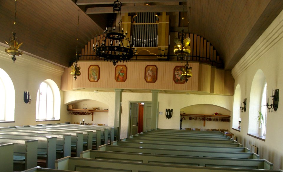 Balaks kyrka Sweden Orgelläktare