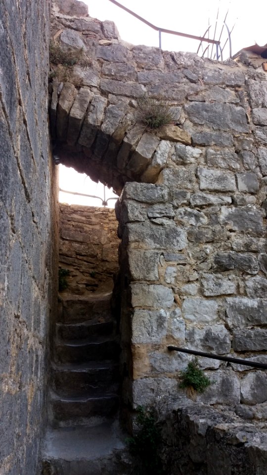Balazuc - Église Notre-Dame de Balazuc - Escalier