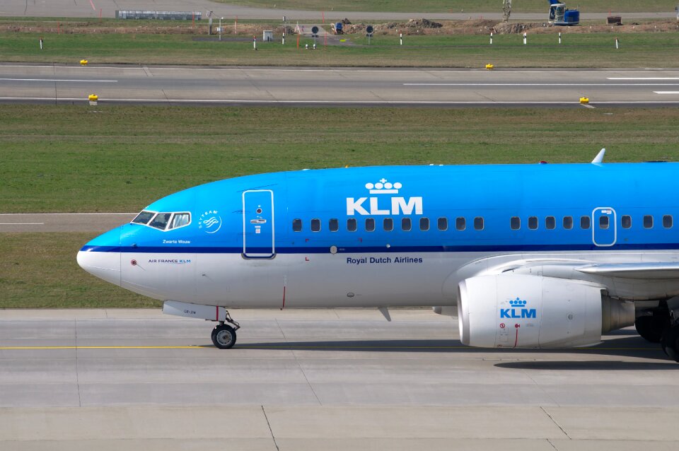 Jet passenger aircraft airport