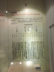 Bamboo slips and wooden tablets for Chronology, Changsha Jiandu Museum