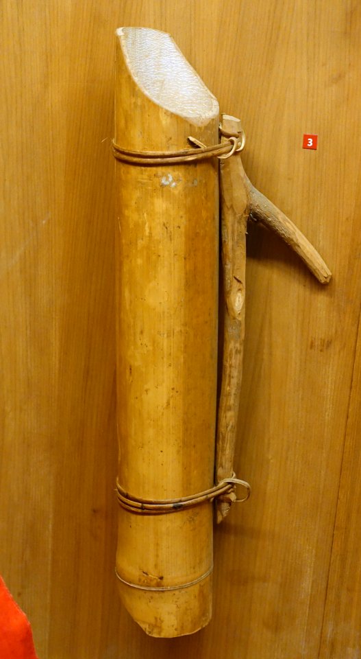 Bamboo water container, Pa Then - Vietnam Museum of Ethnology - Hanoi, Vietnam - DSC03020
