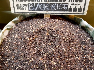 Balatinaw (or Balatinao) black rice from the Philippines 01