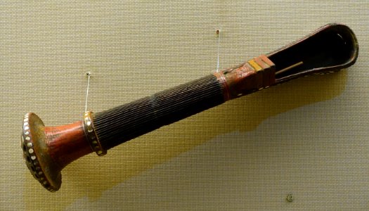 Bamboo quiver, Yi people, China, Qing dynasty, 1644-1911 AD - Sichuan Provincial Museum - Chengdu, China - DSC04676