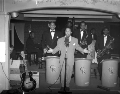 Band met Josephine Baker in Parkzicht Rotterdam, Bestanddeelnr 903-8569