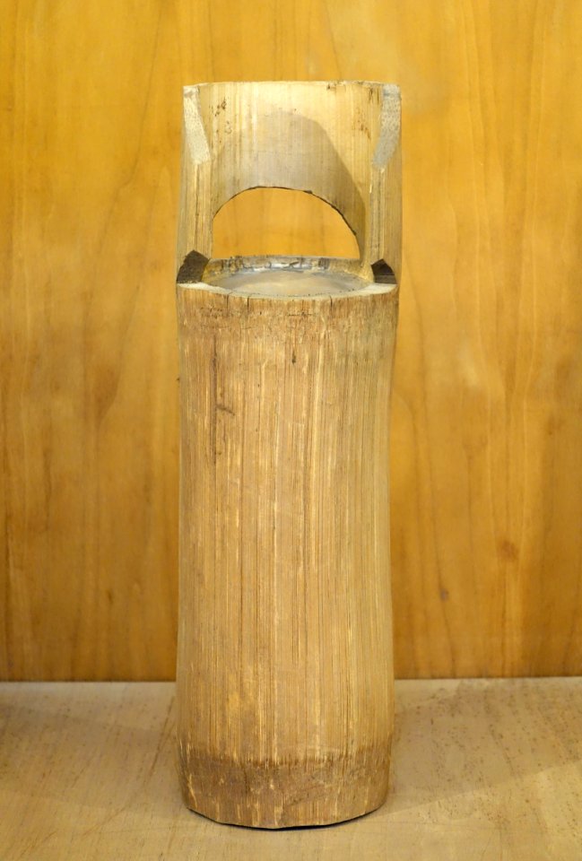 Bamboo water container, La Ha - Vietnam Museum of Ethnology - Hanoi, Vietnam - DSC02931