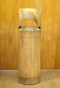 Bamboo water container, La Ha - Vietnam Museum of Ethnology - Hanoi, Vietnam - DSC02931