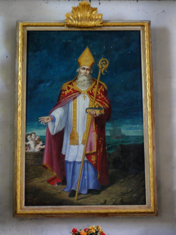 Bancigny (Aisne) église, tableau Saint-Nicolas