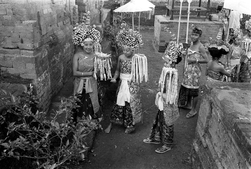 Bali (Indonesie), ceremonie op tempel van Besakih (Bali), Bestanddeelnr 924-9212
