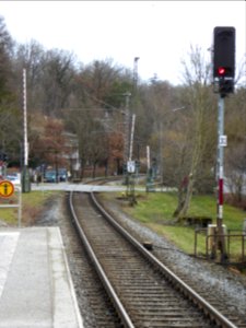 Bahnübergang östlich von Aibling Kurpark, 1