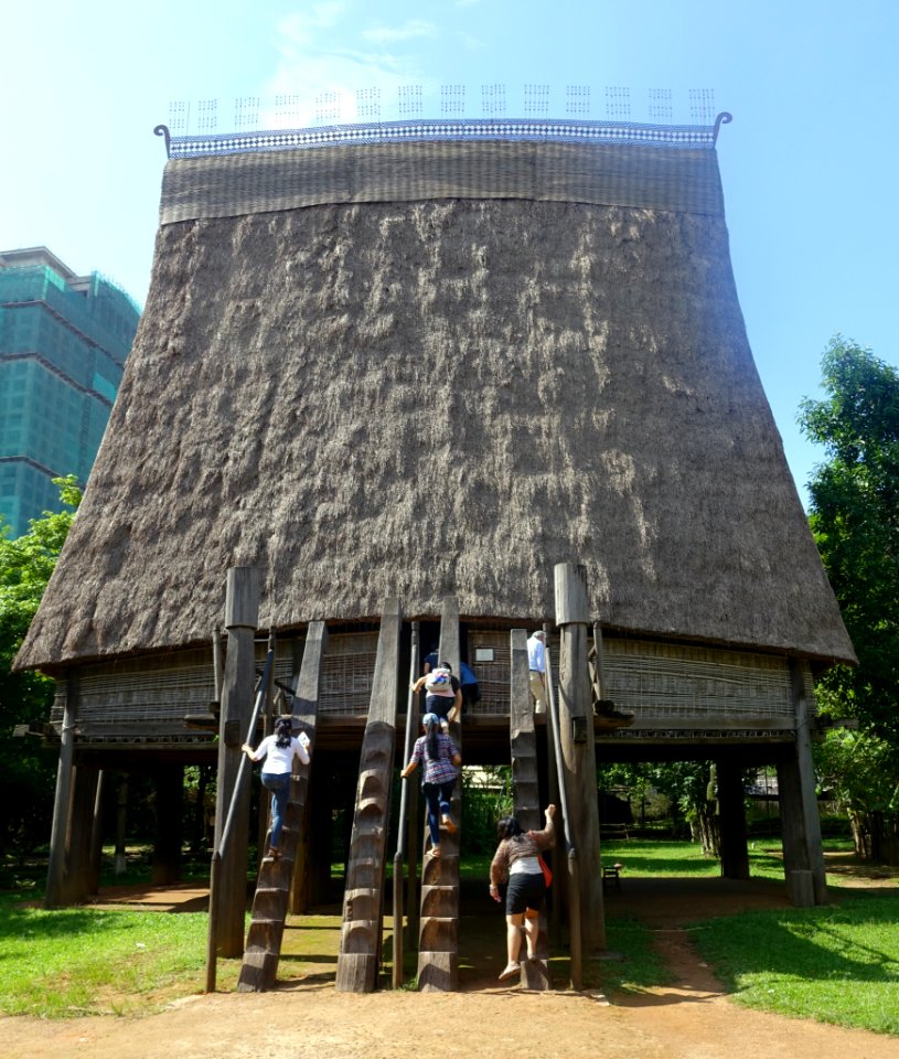 Bahnar Communal House - Vietnam Museum of Ethnology - Hanoi, Vietnam - DSC03414