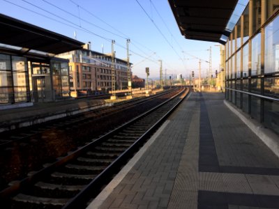 Bahnhof Mitte Dresden - Blick Richtung Hauptbahnhof