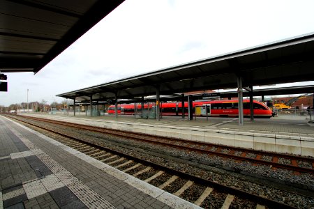 Bahnhof Coesfeld Zugeinfahrt