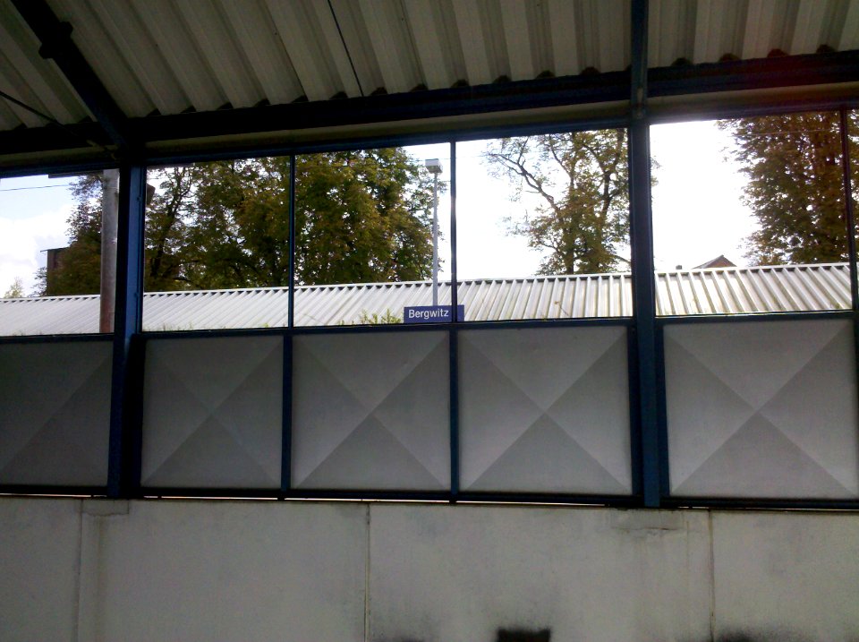 Bahnhof- bzw. Haltepunktunterführung Bergwitz -Tageslichtöffnungen- im September 2017