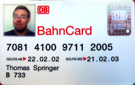 Bahncard 50 2002