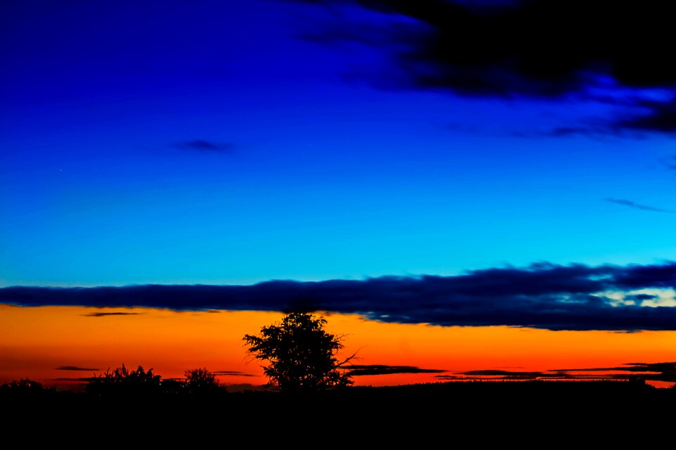 Abendstimmung evening setting sun