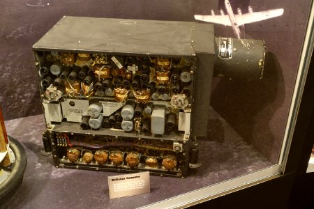 Ballistics computer for APG-25 gun aiming radar, part of the APQ-35 radar system - National Electronics Museum - DSC00329