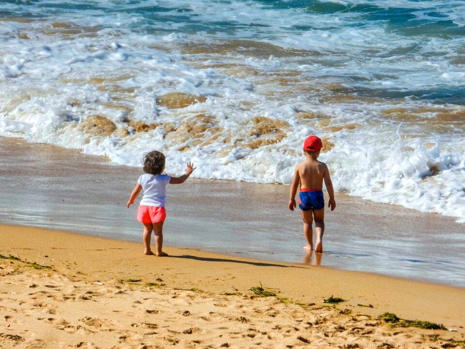 Children holiday sand