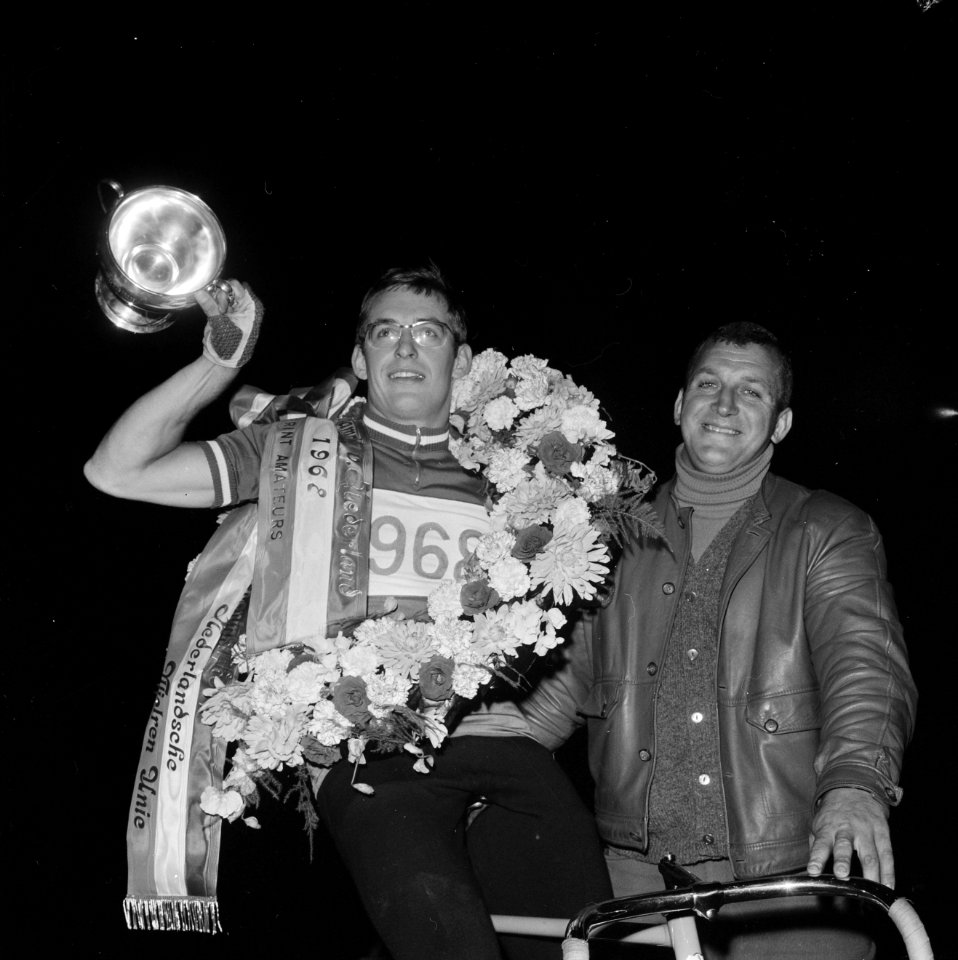 Baankampioenschappen Nederland OS. Jan Janssen kampioen van Nederland, op de spr, Bestanddeelnr 921-5354