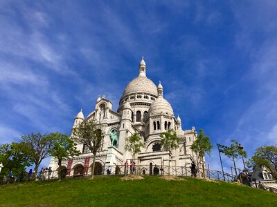 Basilica blue church photo