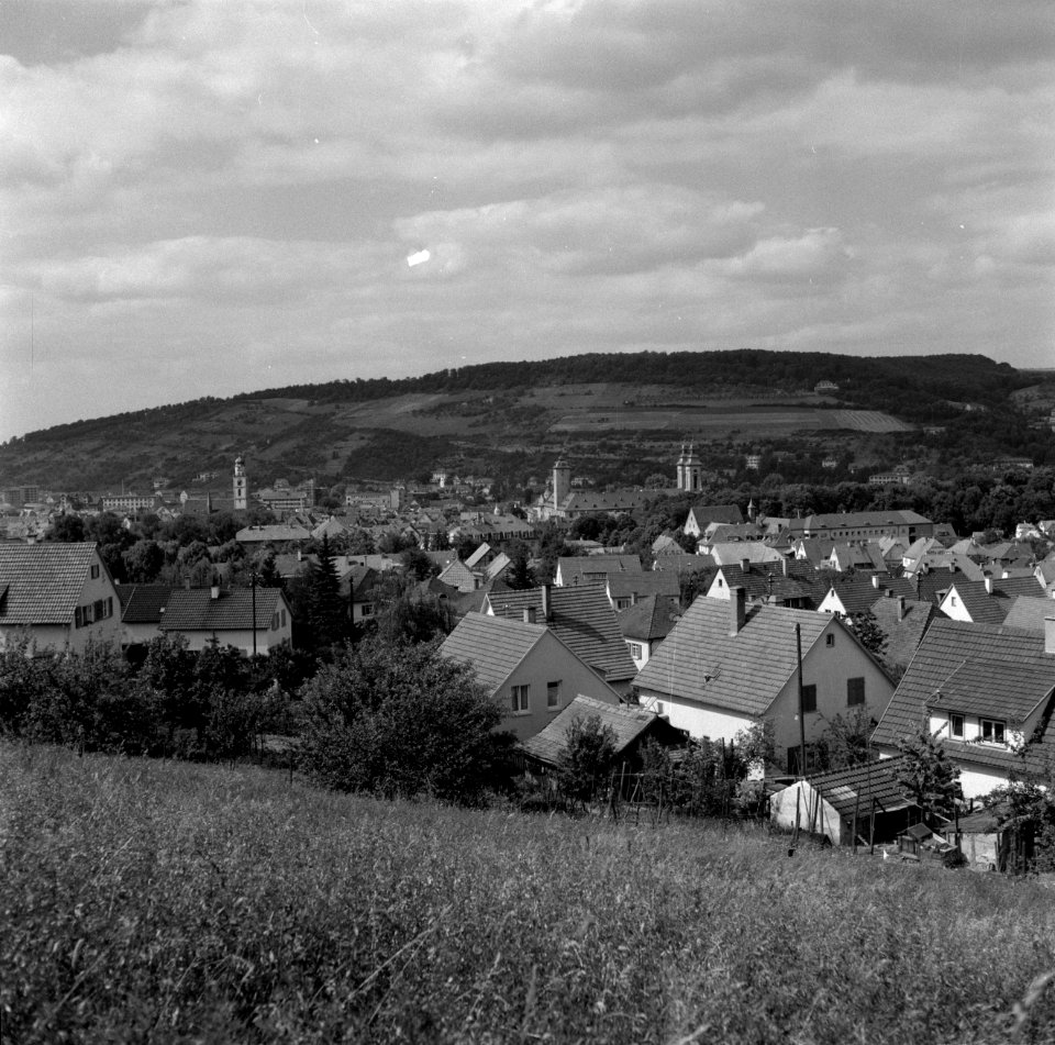 Bad Mergentheim gezien vanuit de Kaiserstraße, Bestanddeelnr 254-4550