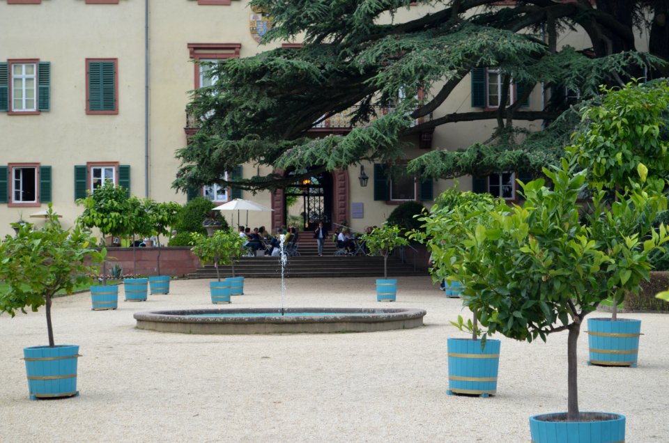 Bad Homburg, Schloss, Springbrunnen im Schlosspark