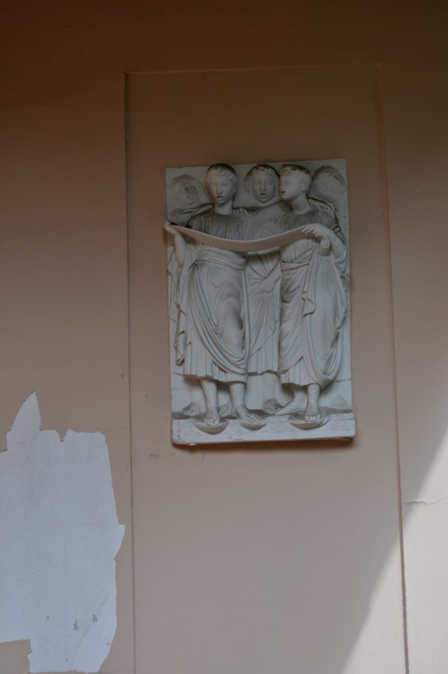 Bad Homburg, Gustavsgarten, Tempel, Tafel rechts