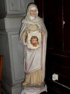 Bachant (Nord, Fr) église statue Ste Véronique