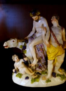 Bacchus on cow, unidentified, porcelain - Musei Capitolini - Rome, Italy - DSC05937