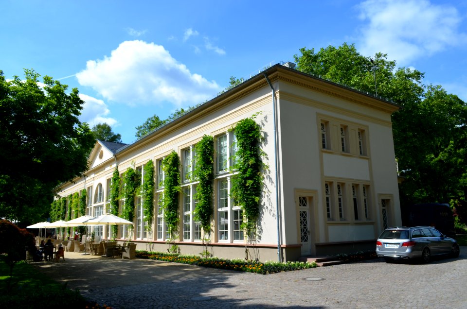 Bad Homburg, Kurpark. Orangerie, Rückseite